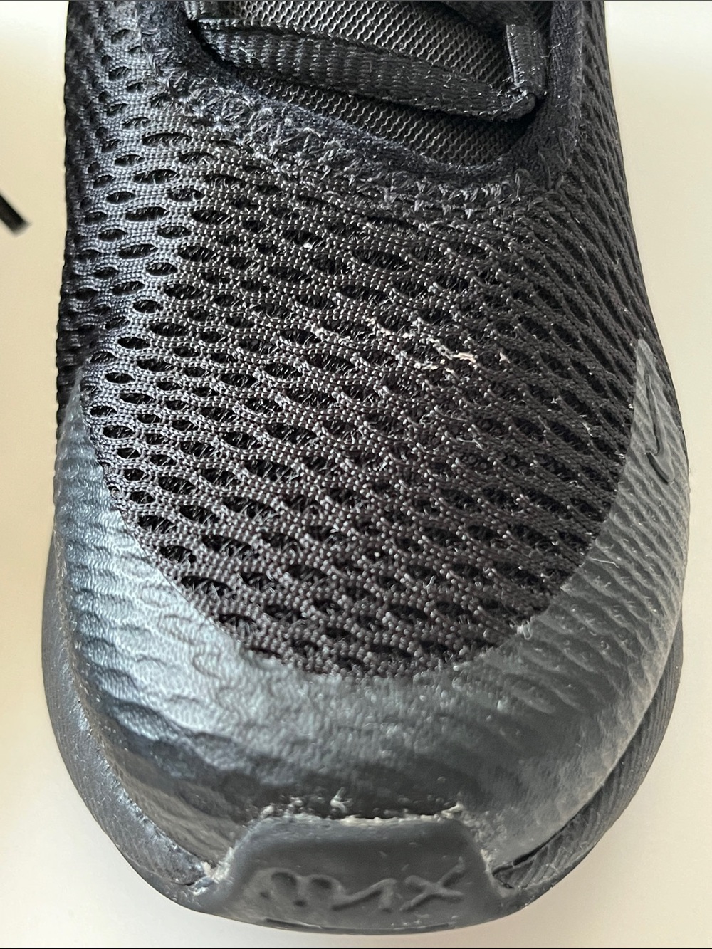 Nike Air Max Kids Black Mesh Air Cushion Sneakers - Picture 8 of 17